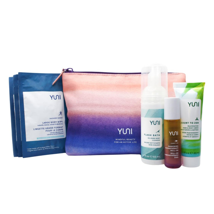 YUNI Beauty On The Run, Natural Healthy Travel Essentials Set