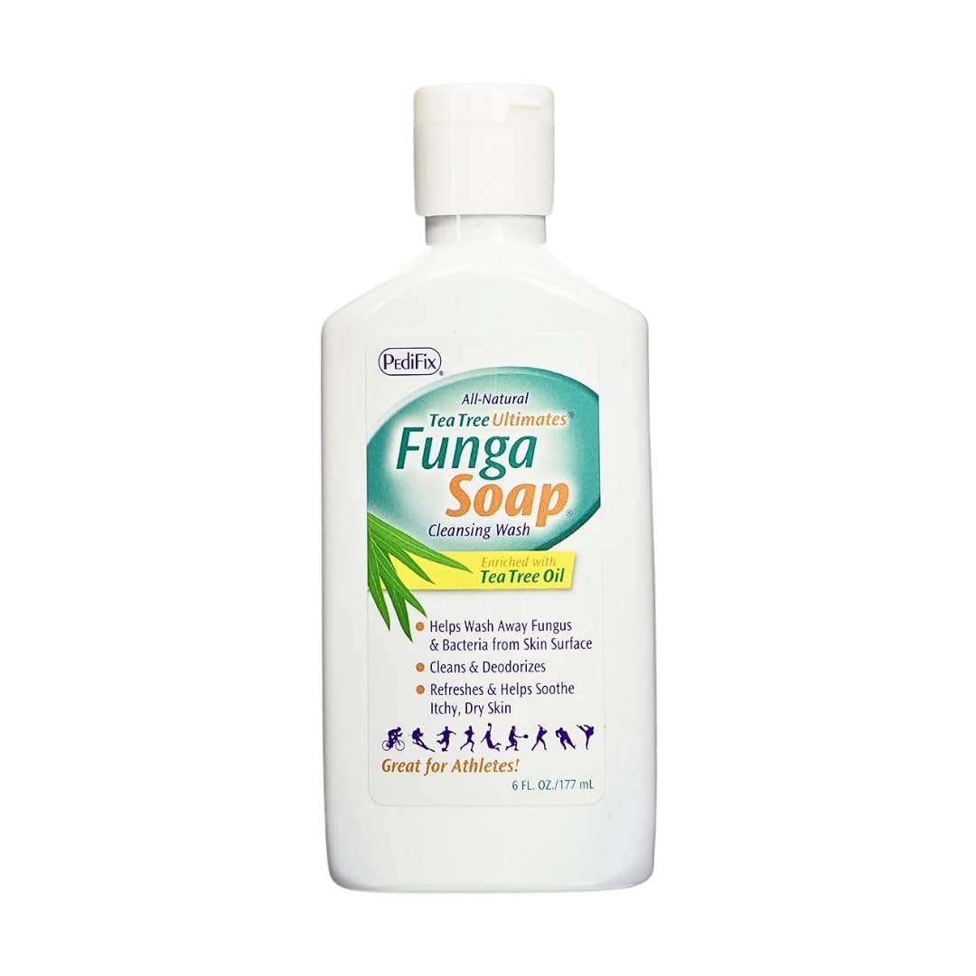 PediFix FungaSoapLiquid with Tea Tree oil, 6 oz.