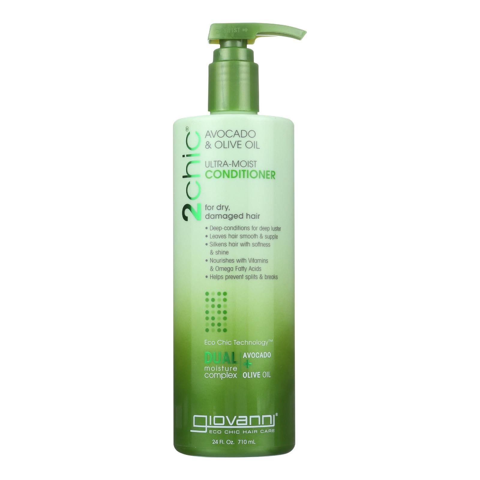 2chic Ultra Moist Avocado and Olive Oil Conditioner, 24 oz by Giovanni Cosmetics