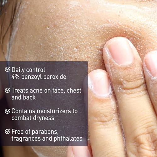 PanOxyl Antimicrobial Hydrating Acne Creamy Wash, 4% Benzoyl Peroxide, 6 Ounce (Pack of 2)