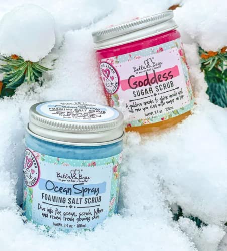 Bella & Bear Goddess Sugar Scrub - Travel Size - Vegan 3.4oz (Travel Size)