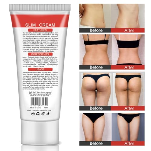 Hot Cream 2 Pack, Slimming Cream Fat Burning Cream for Stomach, Waist and Buttocks, Belly Fat Burner for Women Men, Loose Weight Fast, Goodbye Cellulite