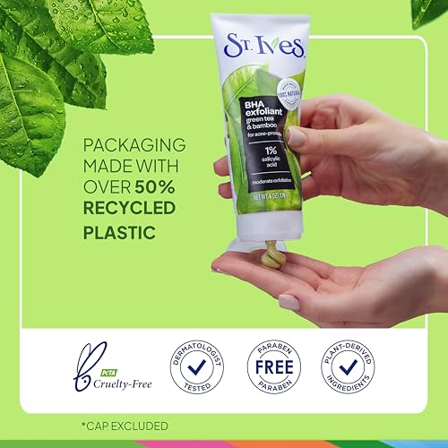 St. Ives Blackhead Clearing Face Scrub, Green Tea, 6 oz