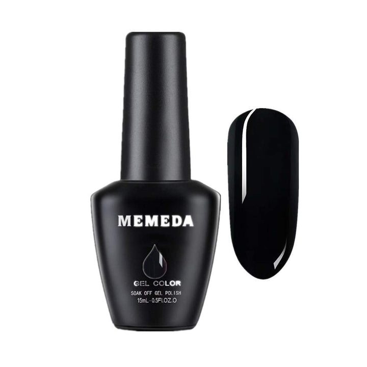 MEMEDA Gel Nail Polish, Soak Off LED Nail Lacquer, Milky White Nude Nail Polish, 0.5 fl oz