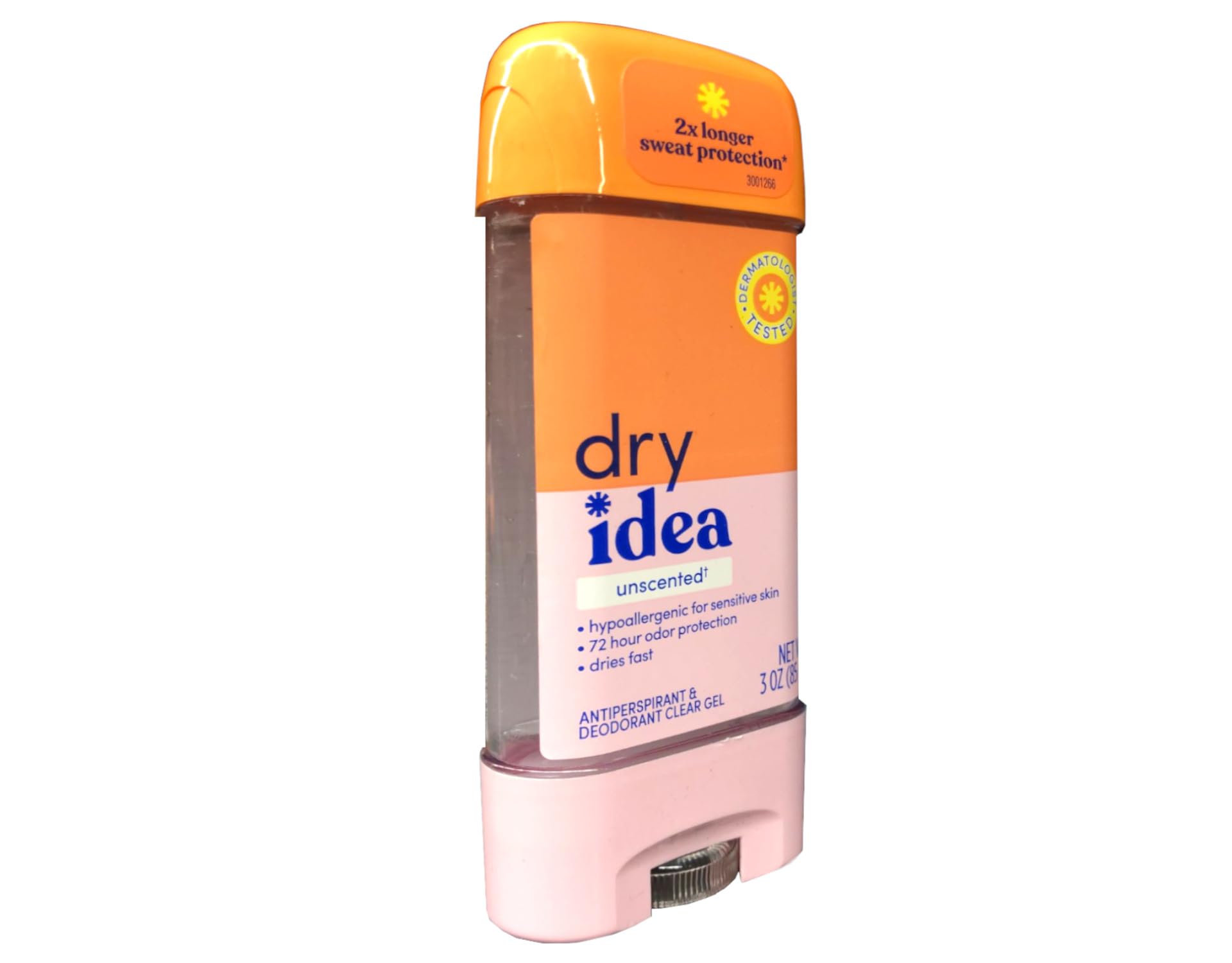 Dry Idea AdvancedDry Unscented Antiperspirant & Deodorant Clear Gel 3.0FL OZ (Pack of 3)