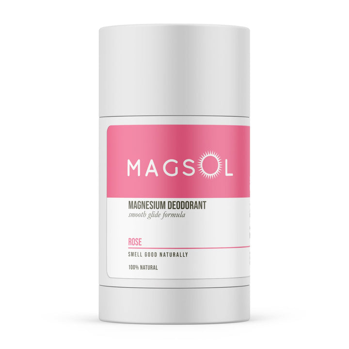 MAGSOL Organics Natural Deodorant for Women - Aluminum Free Deodorant for Women, Rose, 3.2 oz