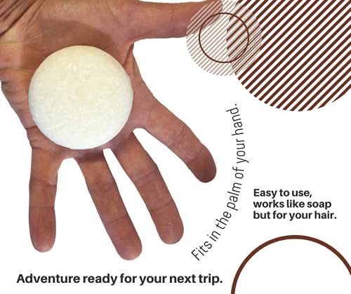 Whiff Botanicals Shampoo & Shave Bar, Sweet Orange & Lemongrass Essential Oils, Limited Ingredients, Concentrated Formula, USA Made (Orange Zest)