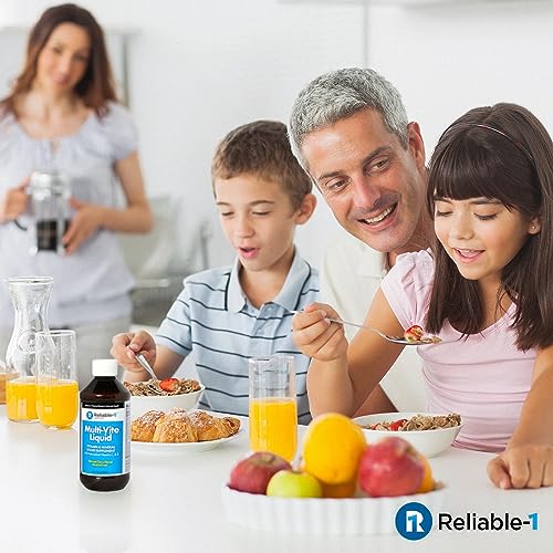 Reliable-1 Laboratories Multi-Vite Liquid Multivitamin for Adults Liquid Vitamins Antioxidant Supplement for Immunity, Metabolism and Energy Support | 8 FL.OZ.