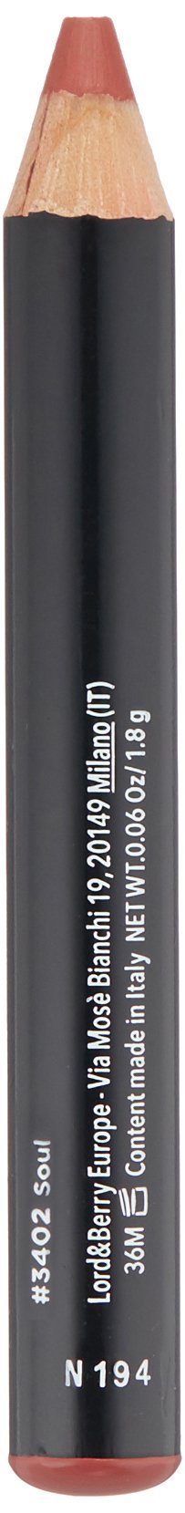 Lord & Berry 20100 MAXIMATTE Jumbo Crayon Lipstick, Hydrating Long Lasting Lip Stick Pencil With Vitamin E, Soul