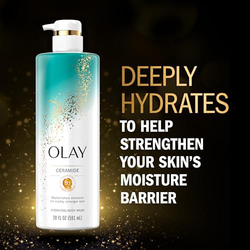 Olay Cleansing & Strengthening Body Wash for Women with Ceramide & Vitamin B3 Complex, Supports Skin's Natural PH, Advanced Formula, 20 fl oz