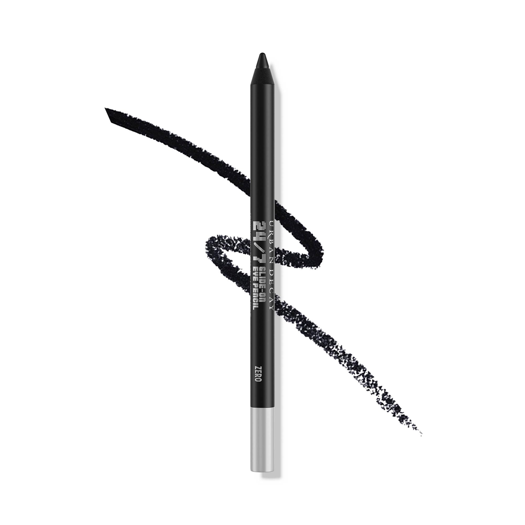URBAN DECAY 24/7 Glide-On Waterproof Eyeliner Pencil (Zero - Black Matte) - Smudge-Proof, Transfer-Proof, Smooth No-Tug Formula, Hydrating Vitamin E & Jojoba Oil - 0.04 Oz