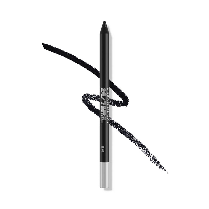 URBAN DECAY 24/7 Glide-On Waterproof Eyeliner Pencil (Zero - Black Matte) - Smudge-Proof, Transfer-Proof, Smooth No-Tug Formula, Hydrating Vitamin E & Jojoba Oil - 0.04 Oz