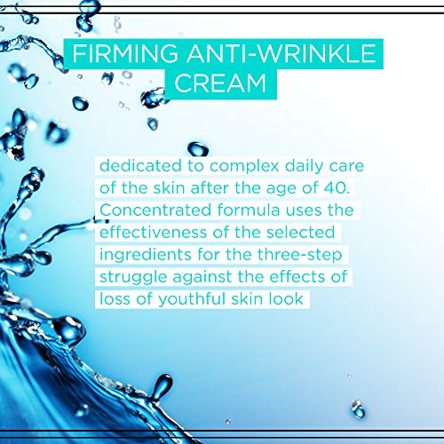 Eveline Cosmetics Hyaluron Anti Wrinkle Concentrated Face Day and Night Cream 40+ - All Skin Types, Also Sensitive Skin, 50 ml