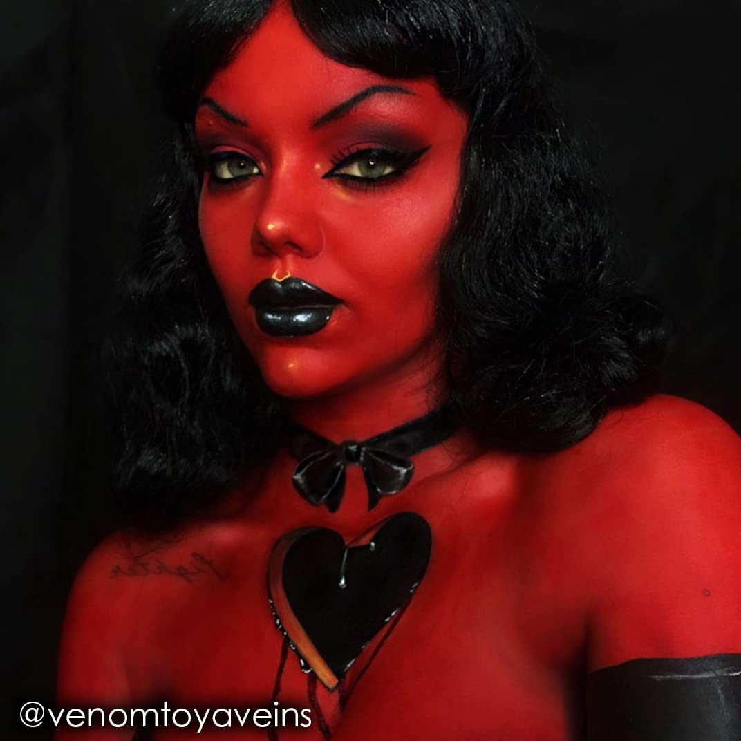 Mehron Makeup Fantasy F/X Water Based Face & Body Paint (1 oz) (RED)