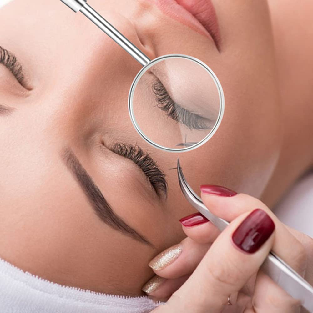 SUKPSY Eyelash Grafting Extension Makeup Set Y Shape Eyelash Brush Eyelash Perm Silicone Pad Eyelash Lash Lift Brush Multifunction Checking Mirror for Eyelash Makeup Tool