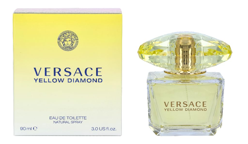 Versace Yellow Diamond Eau De Toilette for Women, 3 Fl Oz
