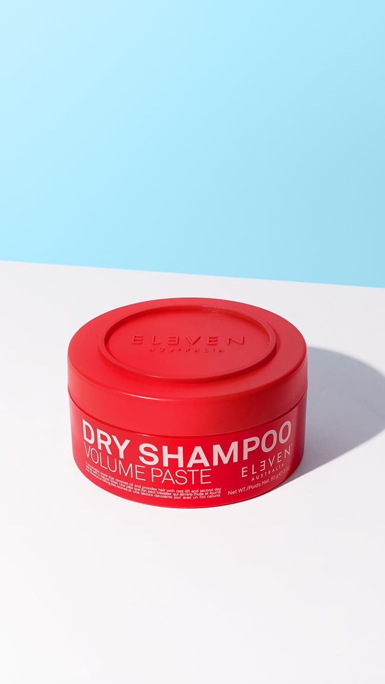 ELEVEN AUSTRALIA Dry Shampoo Volume Paste - Adds Volume, Texture & Freshness, Absorbs Oil, Lightweight Formula, No Residue - Red - 3 Oz