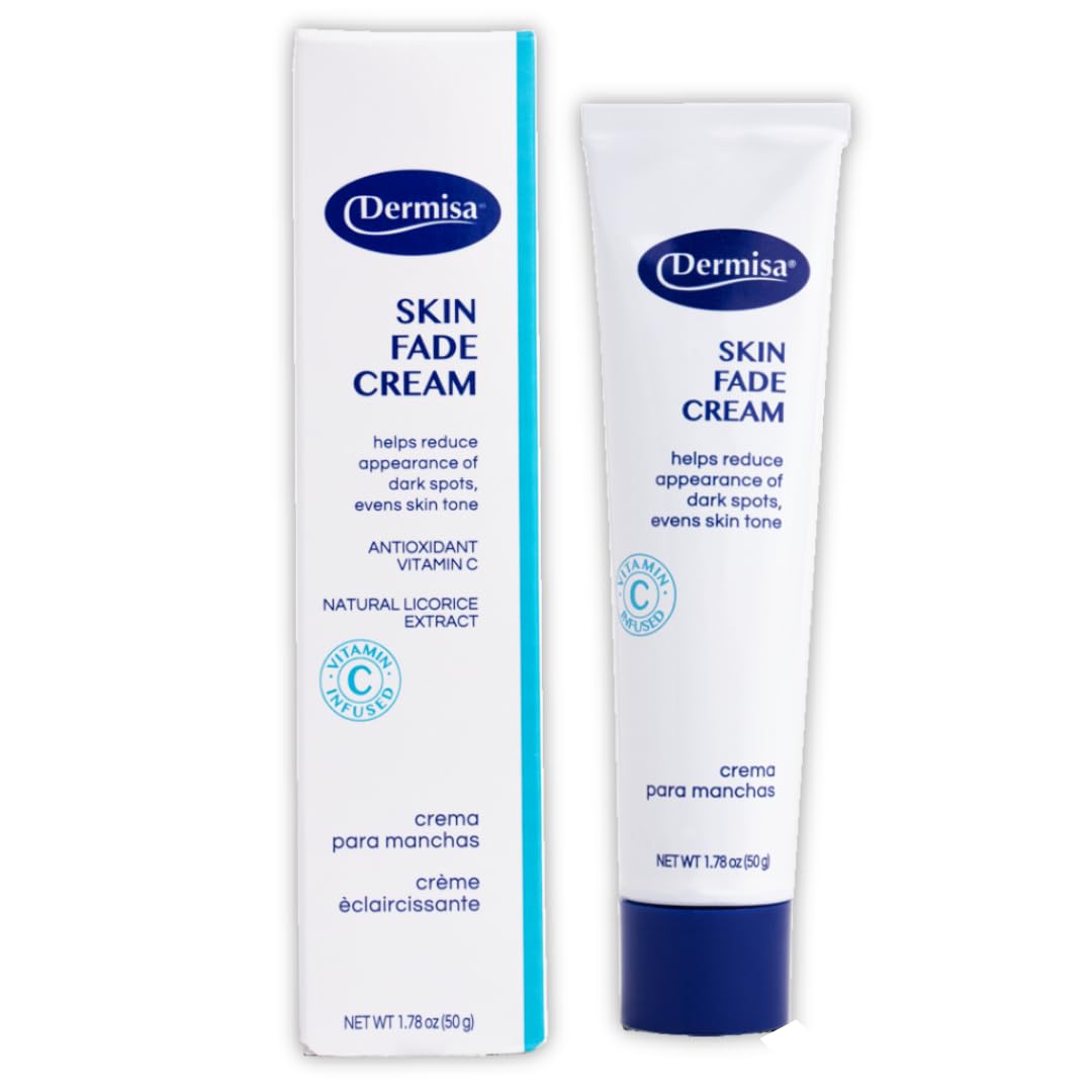Dermisa Skin Fade Cream with Vitamin C | Helps Reduce Dark Spots and Age Spots | All Skin Types | 1.78 OZ | Pack of 1