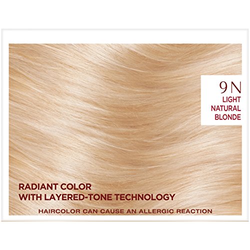 L'Oreal Paris Age Perfect Permanent Hair Color, 9N Light Natural Blonde, 1 kit
