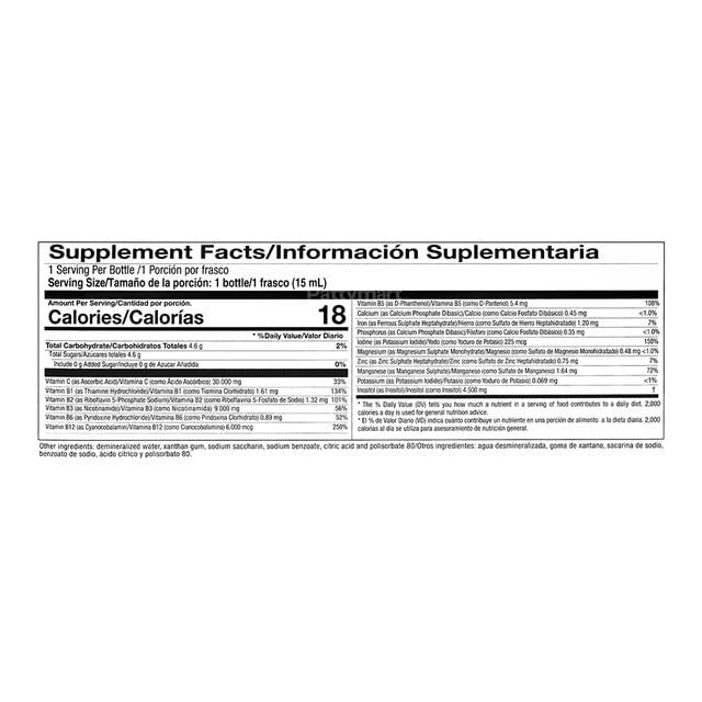 NEUROESTRESS Plus B Complex Dietary Supplement - Vitamin C, B1, B2, B3, B5, B6, B12, Potassium, Manganese, Iron, Magnesium, Zinc - Supports Central Nervous System - 1 Bottle Daily Dose