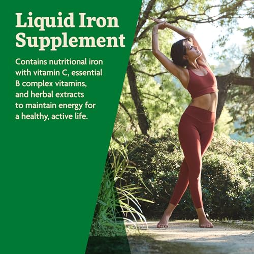 Floradix by Salus Iron & Herbs - Liquid Herbal Supplement for Energy Support - Iron Supplement with Vitamin C & B Complex Vitamins - for Men & Women - 8.5 oz