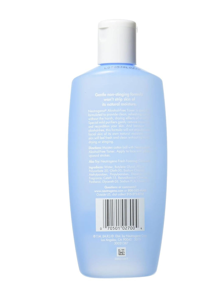 Neutrogena Oil- and Alcohol-Free Facial Toner, Hypoallergenic Skin-Purifying Face Toner to Cleanse, Recondition and Purify Skin, Non-Comedogenic, Quick-Absorbing, 8.5 fl. oz