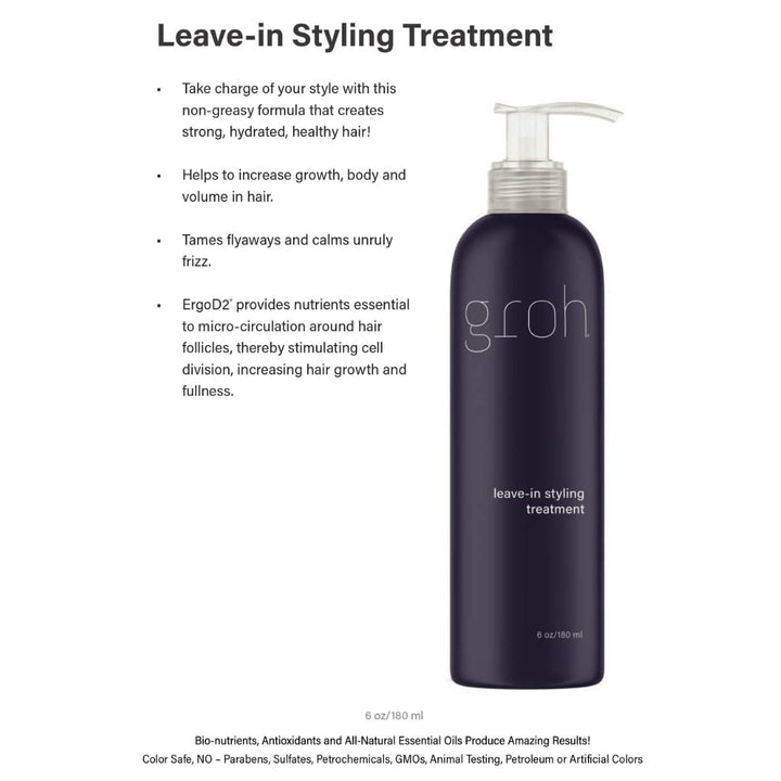 Groh Leave-In Styling Treatment, 6 oz.