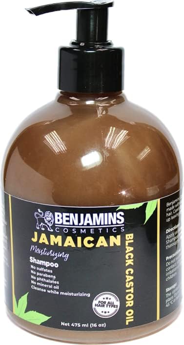 Benjamins Cosmetics Moisturizing Shampoo with Jamaican Black Castor Oil