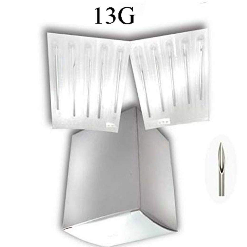 New Star 100PCS 13G Sterile Steel Body Piercing Needles Supply