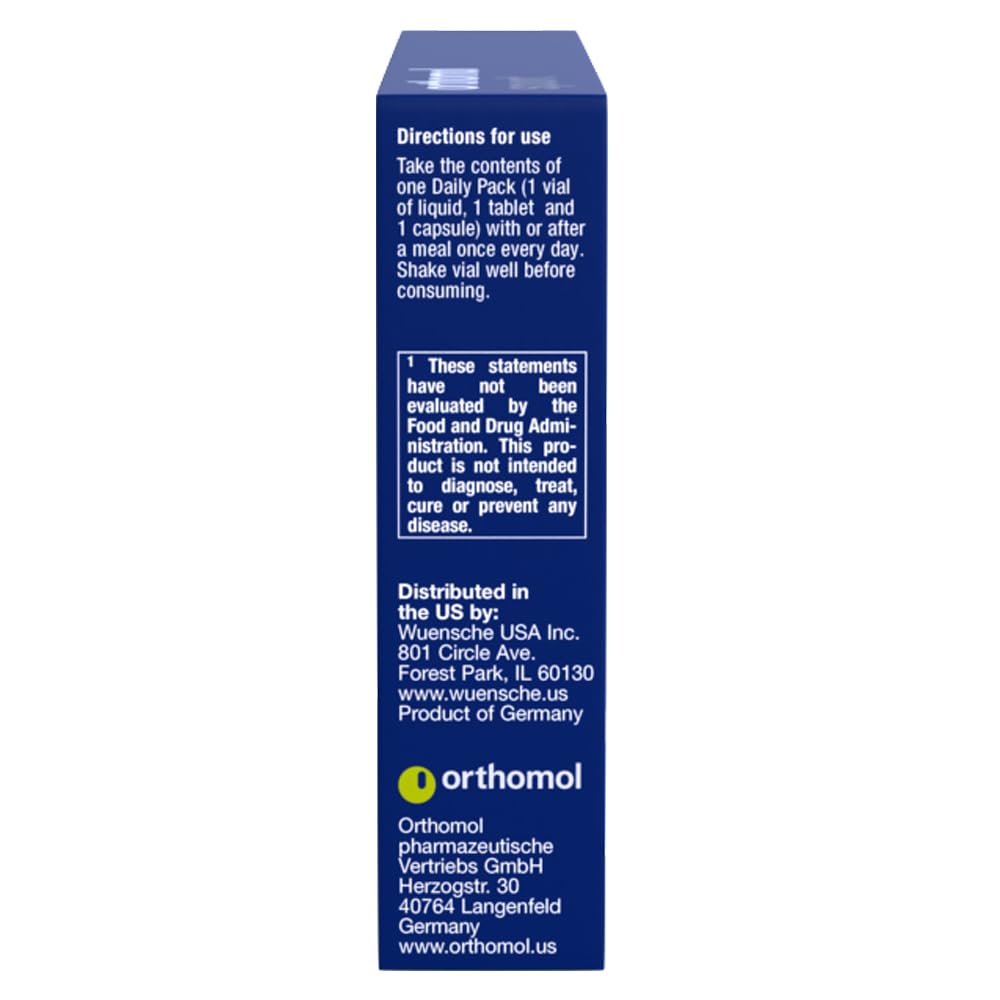 Orthomol Sport, 7-Day Supply, Premium Sports Nutrition Supplement with Vitamins A, B, C, D, E, Zinc, Iodine, Coenzyme Q10, L-Carnitine, Omega-3, and Essential Minerals for Optimal Performance