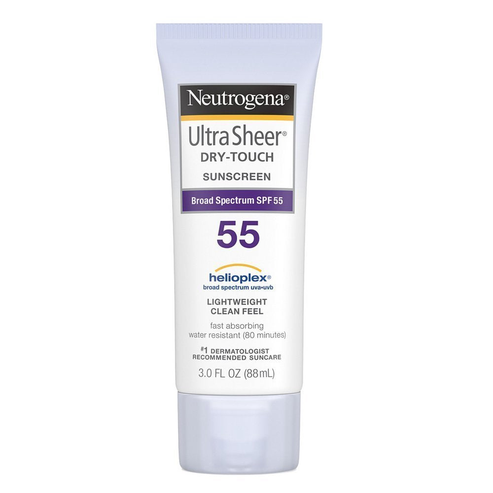 Neutrogena Ultra Sheer Dry-Touch Sunscreen SPF 55 3 oz (Pack of 3)
