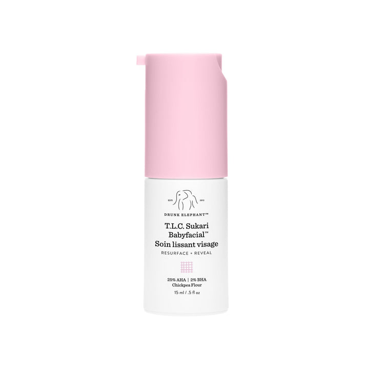 Drunk Elephant T.L.C. Sukari Babyfacial - 15 ml/.5 fl oz - Exfoliating Face Mask - Clean Clinical Skincare - Cruelty-Free - Dermatologist-Tested - Free of Essential Oils, Silicones, and Fragrance