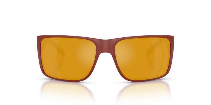 Native Eyewear Men's Badlands Rectangular Sunglasses, Red Bluff/Bronze Mirrored Polarized, 58 mm