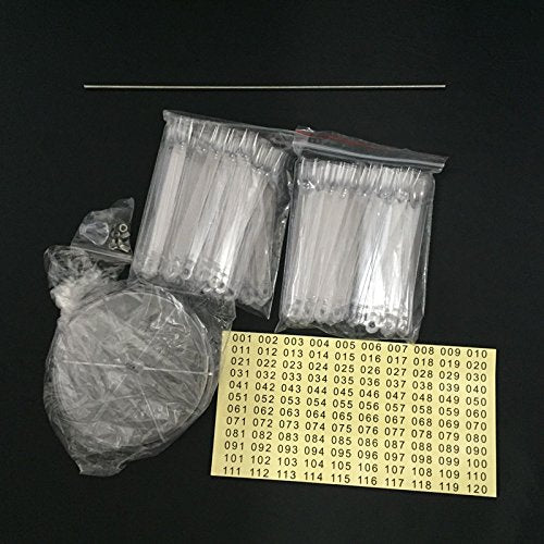 Yimart 120 Sticks Nail Art Color Chart Display Stand Spiral False Nails Display Shelf Practice Tools For Solon Nails Polish Gel Show (Clear)