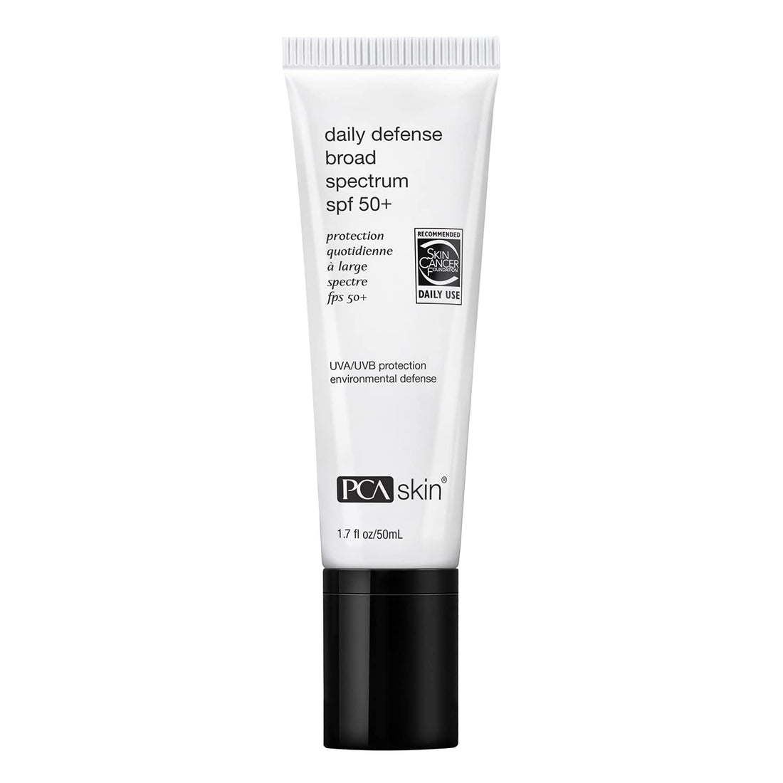 PCA SKIN Daily Defense Broad Spectrum SPF 50+ - Zinc Oxide Anti-Aging Face Sunscreen, Ocean-Friendly Formula (1.7 oz)
