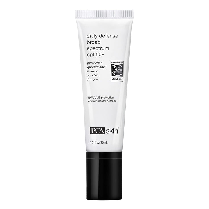 PCA SKIN Daily Defense Broad Spectrum SPF 50+ - Zinc Oxide Anti-Aging Face Sunscreen, Ocean-Friendly Formula (1.7 oz)