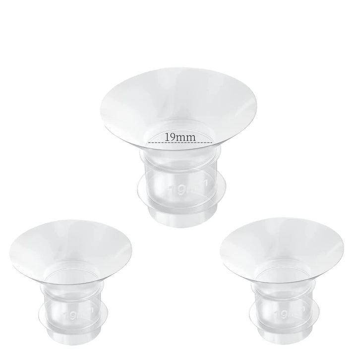 19mm Flange Inserts Compatible with Momcozy S12 Pro/S9 Pro /M5/M9/Medela/TSRETE Wearable Breast Pump,Suitable Spectra S1/S2, Reduce 24mm Shield/Flange Nipple Tunnel Down to 19mm