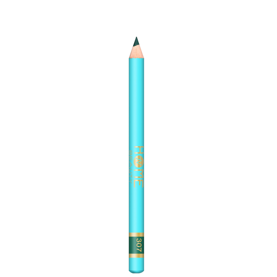 7V HOME BEAUTY Wooden Eyeliner Pencil, Smooth texture Soft Green Makeup Pencil Eyeliner (#307, 1 Count/Pack of 1)