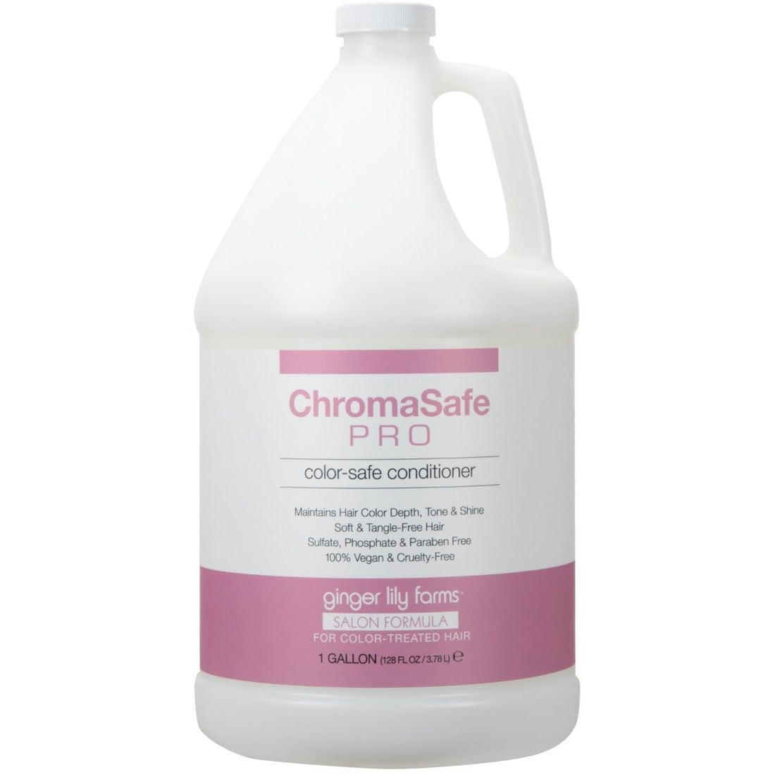 Ginger Lily Farms Salon Formula ChromaSafe Pro Color Safe Conditioner for Color-Treated Hair, 100% Vegan & Cruelty-Free, 1 Gallon (128 fl oz) Refill