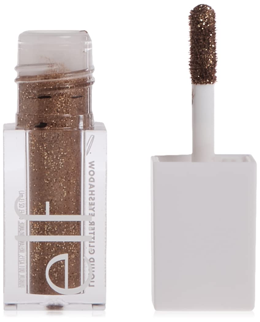 e.l.f. Cosmetics Liquid Glitter Gel Eyeshadow, Copper Pop, 0.10 Fl. Ounce, Copper Pop, 0.10 Fl Ounce