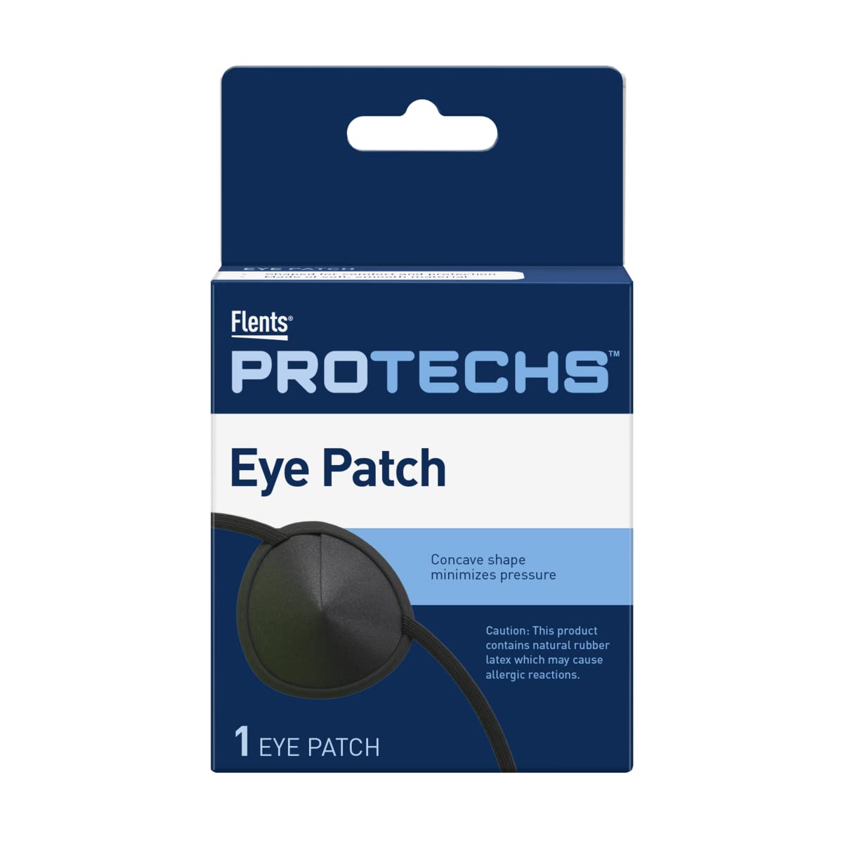 Flents Eye Patch, Concave Shape Minimizes Pressure,Black,One Size (Pack of 1)