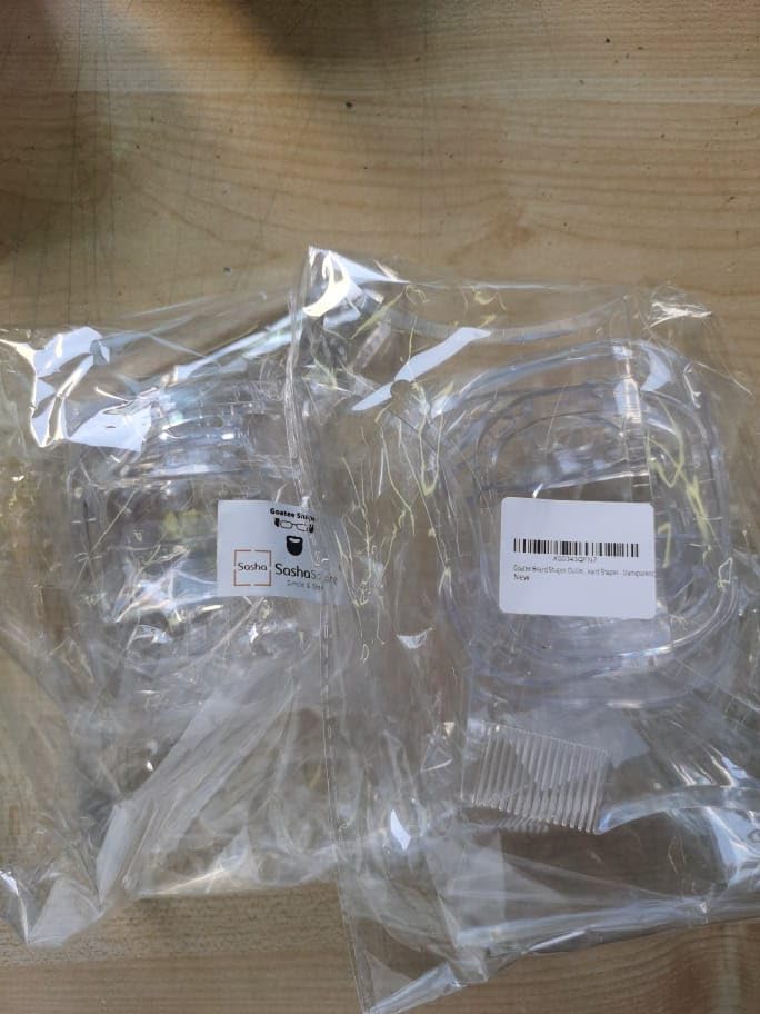 Sasha Square 5 Sizes Set of French Beard or Goatee Shaving Template I Beard Trimming Tool, Shave Goatee Reduce Shaving Time, Perfect Symmetric Beard Everytime Shave Perfect Beard at Home (Transparent)