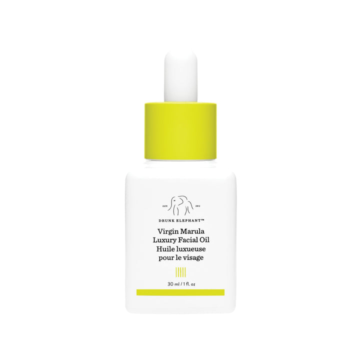 Drunk Elephant Virgin Marula Luxury Facial Oil - 30 ml/1 fl oz - Face Oil - Clean Clinical Skincare - Cruelty-Free - Dermatologist-Tested - Free of Essential Oils, Silicones, and Fragrance