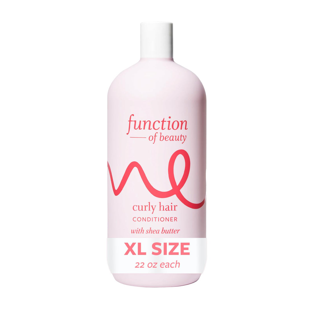 FUNCTION OF BEAUTY Curly Hair Conditioner, 22 oz - Formulated with Shea Butter to Moisturize, Nourish and Enhance Natural Curls, Sulfate-Free, Customizable Haircare