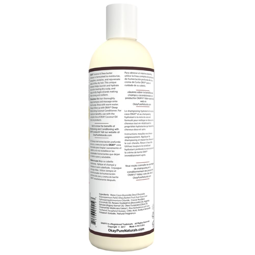 Okay Coconut Shampoo Shea Butter 12 Ounce