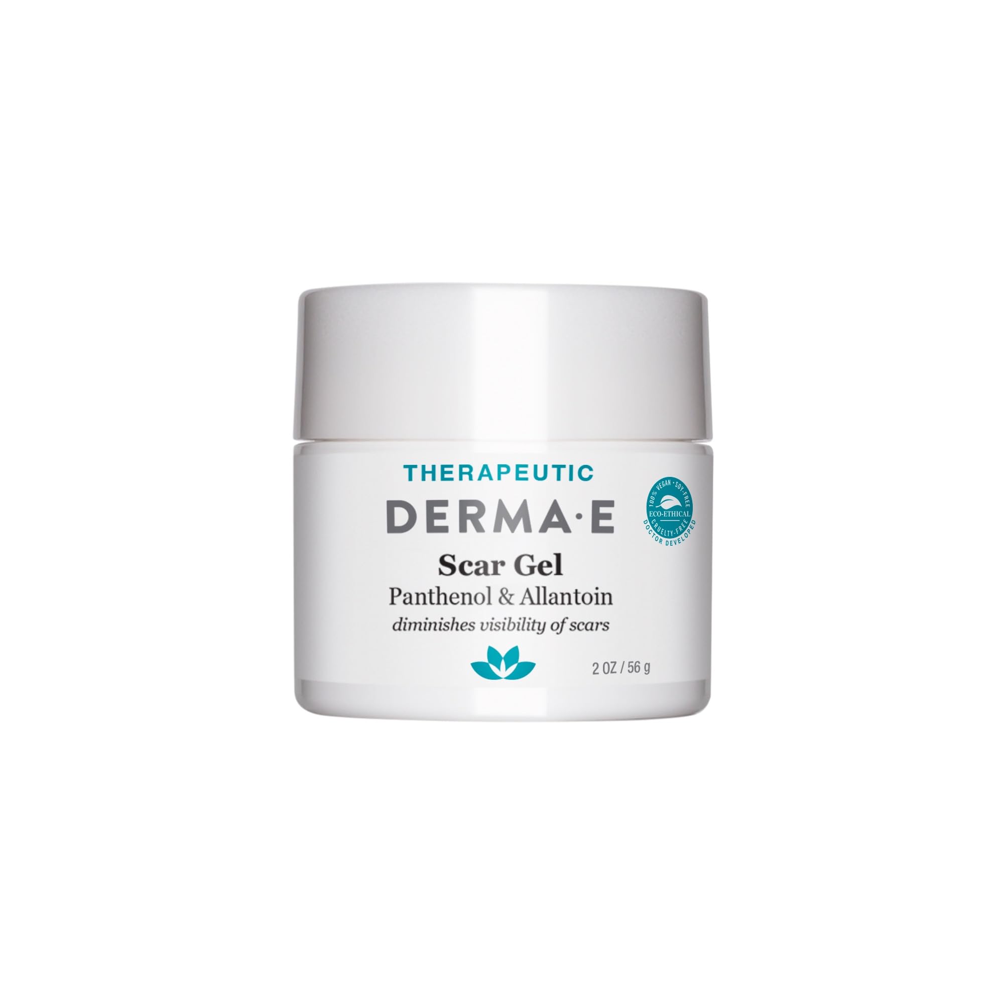 Derma E Scar Gel with Panthenol & Allantoin - Hydrating Scar Remover Gel for Acne Scars, Burns & Stretch Marks