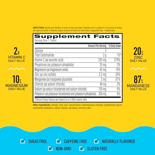 Airborne® Effervescent Tablets - Electrolyte Replenisher - Watermelon 72/10 ct.