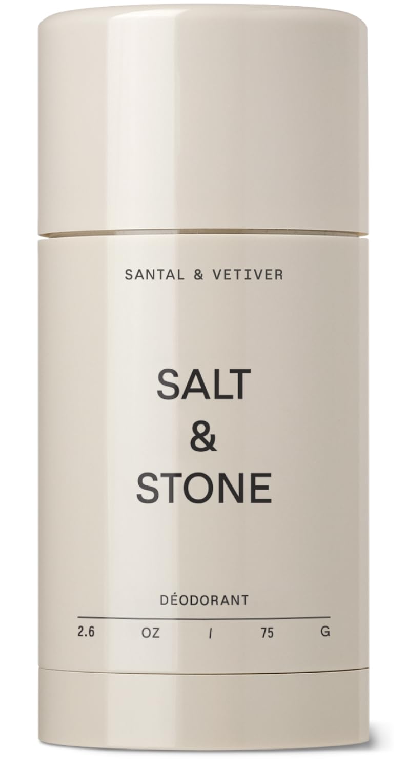 SALT & STONE Natural Deodorant - Santal | Extra Strength Natural Deodorant for Women & Men | Aluminum Free with Probiotics, Seaweed Extracts & Shea Butter (2.6 oz)