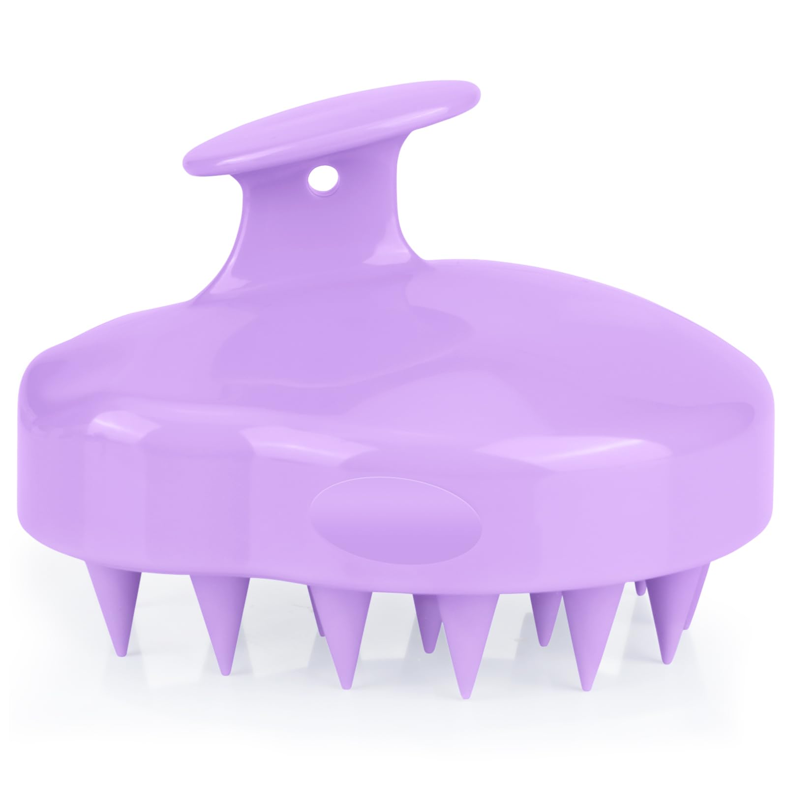 Shampoo Brush Hair Scalp Massager, FReatech [Wet & Dry] Scalp Massage Brush Soft Silicone Comb for Men, Women, Kids and Pet - Purple