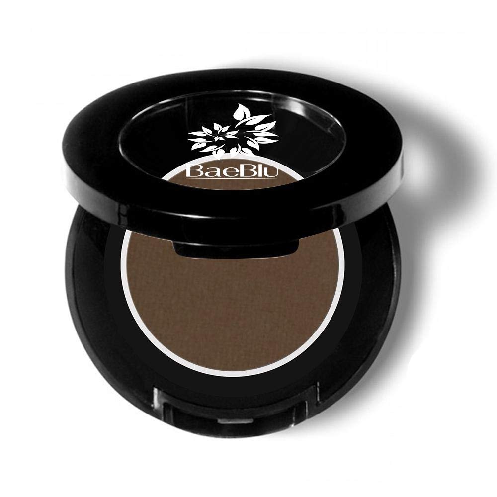 Deep Brown : Best Organic 100% Natural Vegan Brow Tint Makeup, Made in USA, Brow Powder by BaeBlu, Deep Brown